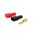 ALPHA ELETTRONICA - Kit spine faston 6,3mm e coprifaston - Adatti per cavo da 0.5 a 2mm² 22-50