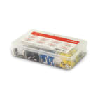 ALPHA ELETTRONICA - Kit di terminali a bussola preisolati per cavi da 0,5mm² a 6,0mm² - 450pz assortiti