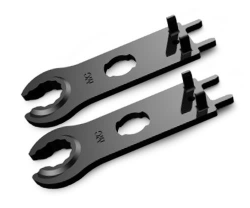 ALPHA ELETTRONICA - Set di chiavi di serraggio in plastica per connettori Stäubli MC4 - 32.6024 200-560