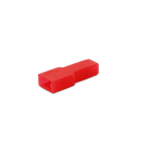 ALPHA ELETTRONICA - Coprifaston per prese 6,35mm - Rosso 22-2