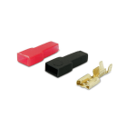 ALPHA ELETTRONICA - Kit prese faston 6,3mm e coprifaston - Adatti per cavo da 1 a 2,5 mm² 22-40
