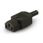 ALPHA ELETTRONICA - Presa volante con guidacavo 3 poli - C13 23-1/1