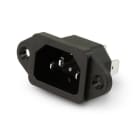 ALPHA ELETTRONICA - Spina di alimentazione AC da pannello con fissaggio a vite - C14 23-5/2