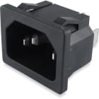 ALPHA ELETTRONICA - Spina di alimentazione AC da pannello ad innesto - C14 - Faston 6,3mm 23-5/3