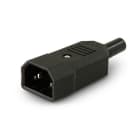 ALPHA ELETTRONICA - Spina di alimentazione AC volante con guidacavo - C14 23-8/1