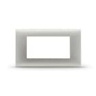 ALPHA ELETTRONICA - Placca 4 moduli grigia silver - Serie Astra 23A0202S