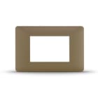 ALPHA ELETTRONICA - Placca 3 moduli sabbia - Serie Be-Bop 23B0203SD