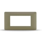 ALPHA ELETTRONICA - Placca 4 moduli sabbia - Serie Be-Bop 23B0204SD