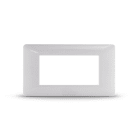 ALPHA ELETTRONICA - Placca 4 moduli bianca - Serie Be-Bop 23B0204W