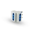 ALPHA ELETTRONICA - Adattatore da spina 3 poli 16A a 3 prese bipasso 24100-S015B
