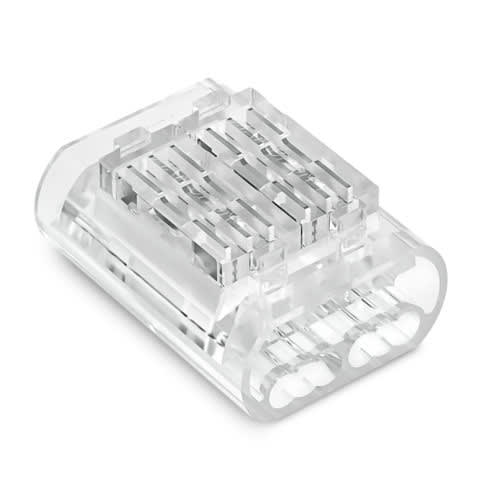 ALPHA ELETTRONICA - Connettore giunzione a pressione 6 poli 4,5A - 0,35-0,52mm² 30-15006G