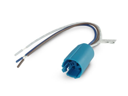 ALPHA ELETTRONICA - Zoccolo per pulsanti ø19mm 330-051L con cavi 16cm 330-051-SO3