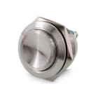 ALPHA ELETTRONICA - Pulsante momentaneo antivandalo ø22mm - 1P - SPST - OFF/(ON) - N.A. - 5A@250Vac - 2 term. vite - Sporgente convesso 330-077H