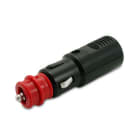 ALPHA ELETTRONICA - Spina accendisigari DC per auto e moto, fusibile 8A 37-3