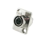 ALPHA ELETTRONICA - Presa Mini XLR da pannello con fermo di bloccaggio - 3 poli 40-263