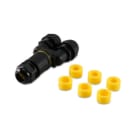 ALPHA ELETTRONICA - Connettore/giuntacavo a 3 vie "U" 3Poli 32A 450V ad avvitare - IP68 44-92-U03