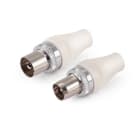 ALPHA ELETTRONICA - Kit Spina e Presa schermate TV ø9,5mm (53-2 e 54-6) 51B