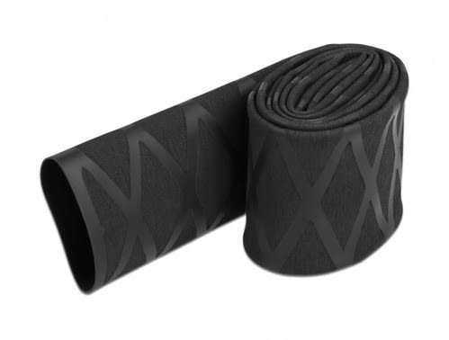 ALPHA ELETTRONICA - Guaina termorestringente antiscivolo - Restringimento 2:1 - ø30mm - Nero - 1m 520-G12