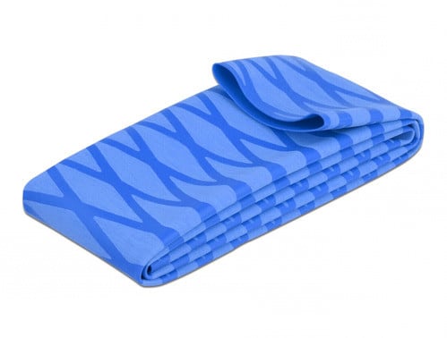 ALPHA ELETTRONICA - Guaina termorestringente antiscivolo - Restringimento 2:1 - ø50mm - Blu - 1m 520-G20B