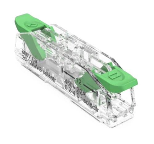 ALPHA ELETTRONICA - Connettore rapido serrafilo - 1 polo passante 542-26