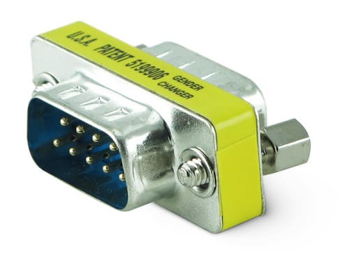 ALPHA ELETTRONICA - Adattatore da Maschio D-Sub 9 poli a Maschio D-Sub 9 poli 64-026