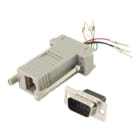 ALPHA ELETTRONICA - Adattatore da Maschio D-Sub 9 poli a presa modulare 8 contatti 64-308