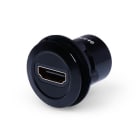 ALPHA ELETTRONICA - Presa passante da pannello HDMI - Presa HDMI - Presa HDMI - ø22mm - Nero 64-579NP