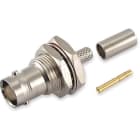 ALPHA ELETTRONICA - Presa BNC a crimpare da pannello per cavo RG-59/U RG62/U RG210/U 81-049/1