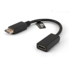 ALPHA ELETTRONICA - Adattatore da Spina Display-port a Presa HDMI® - Cavetto - Pigtail 93-621/002B