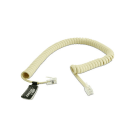 ALPHA ELETTRONICA - Cavo da spina modulare RJ9 4P4C a spina modulare RJ9 4P4C - Avorio - 5m 94-725AB