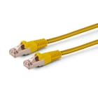 ALPHA ELETTRONICA - Cavo di rete Patch in Rame Cat. 6 Giallo S/FTP 1m 95-709/01YB
