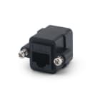 ALPHA ELETTRONICA - Presa passante da pannello RJ45 Cat.6 - Presa RJ45 - Presa RJ45 - Nero 96-122N