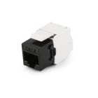 ALPHA ELETTRONICA - Presa Keystone 8P8C RJ45 non schermata - Cat.6 - UTP - Crimpaggio senza utensile - Nera 96-301N