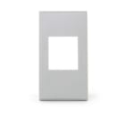 ALPHA ELETTRONICA - Adattatore keystone per placca AVE Ral - Grigio chiaro 96-400-05