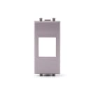 ALPHA ELETTRONICA - Adattatore keystone per placca AVE Allumia (S44) - Silver 96-400-06