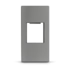ALPHA ELETTRONICA - Adattatore keystone compatibile BTicino MATIXGO - Grigio 96-500-18