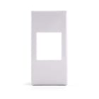 ALPHA ELETTRONICA - Adattatore keystone per placca Legrand Cross - Bianco 96-700-03