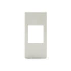 ALPHA ELETTRONICA - Adattatore keystone per placca Legrand Mosaic - Bianco 96-700-04