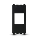 ALPHA ELETTRONICA - Adattatore keystone per placca Vimar Arke - Nero 96-800-08