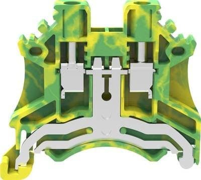 ALPHA ELETTRONICA - Morsetto serrafilo Din DC 0,2÷2,5mm² giallo-verde DC2.5-PE