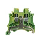 ALPHA ELETTRONICA - Morsetto serrafilo Din DC 0,5÷4mm² giallo-verde DC4-PE
