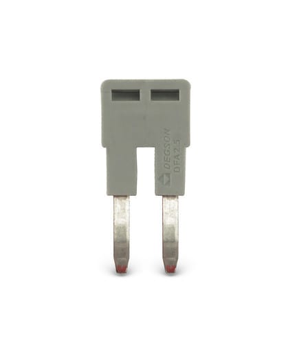 ALPHA ELETTRONICA - Ponte con spine DC2.5 - grigio DFA2.5-02P