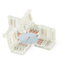 ALPHA ELETTRONICA - Kit di 10 connettori in PCB a "croce" per nastri led CCT aggiustabile 10mm JO379/055/03