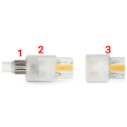 ALPHA ELETTRONICA - Kit passacavo e terminale per strisce Led 230V - IP20 JO379/090-02