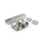 ALPHA ELETTRONICA - Profilo in alluminio anodizzato argento con copertura in PMMA trasparente tonda - Diffusore lenticolare - 2m - Accessori inclusi JO380/084-52K