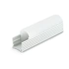 ALPHA ELETTRONICA - Profilo in alluminio anodizzato argento con copertura in PC opaca tonda - 2m JO380/087-12P