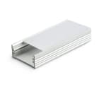 ALPHA ELETTRONICA - Profilo in alluminio anodizzato argento con copertura in PMMA opaca piana - 2m JO380/090-32P