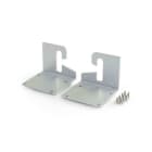 ALPHA ELETTRONICA - Kit due staffe simmetriche a parete - Grigio argento ossidato JO380/097-89