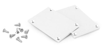 ALPHA ELETTRONICA - Kit due terminali di chiusura - adatti per profilo JO380/097 - 8 viti incluse JO380/097B-80