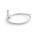 ALPHA ELETTRONICA - Kit di fissaggio a sospensione per profili JO380/097 - Bianco - una corda 3m JO380/097W-86